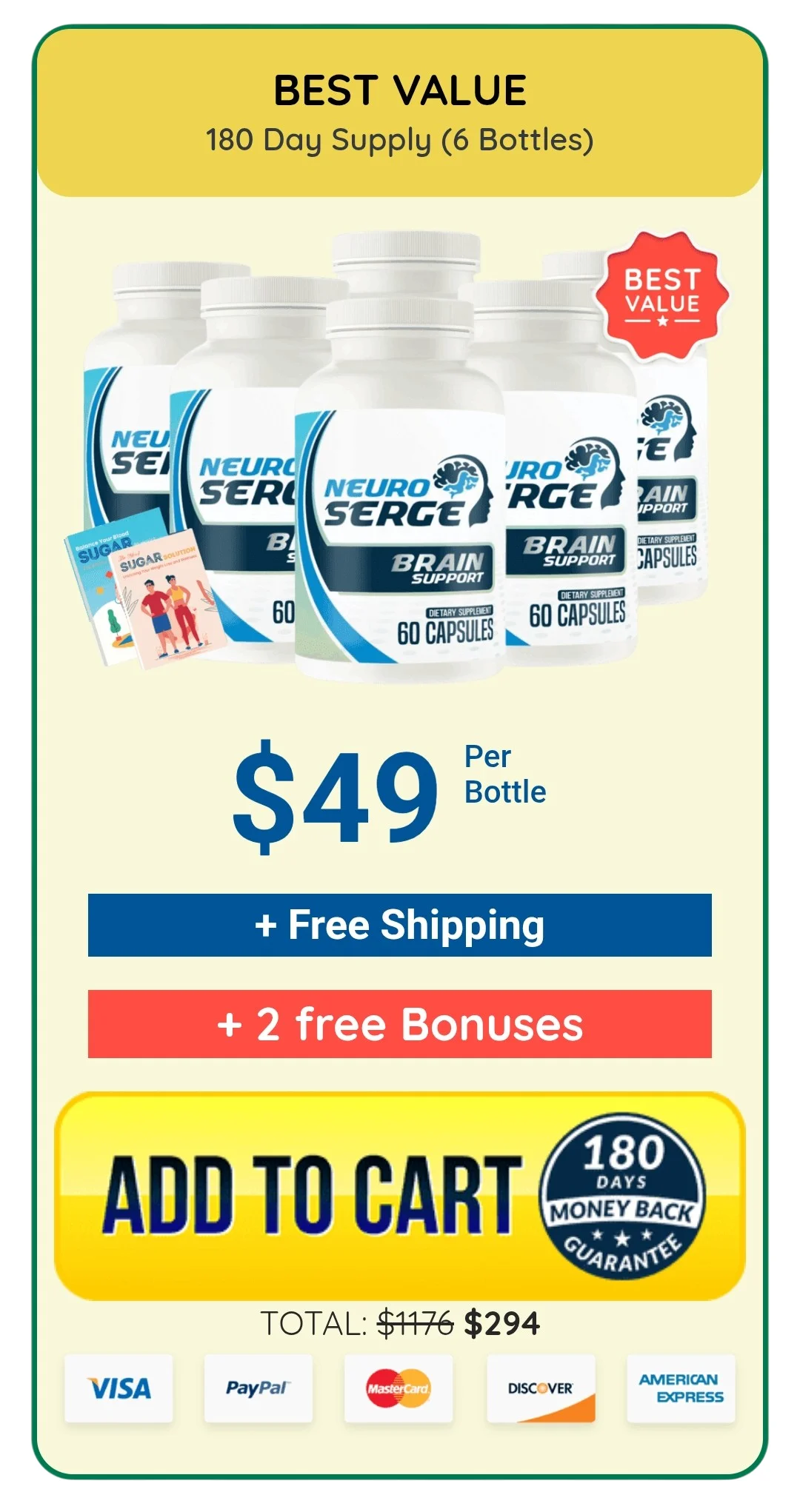 BrainVex™ 6 bottles pricing